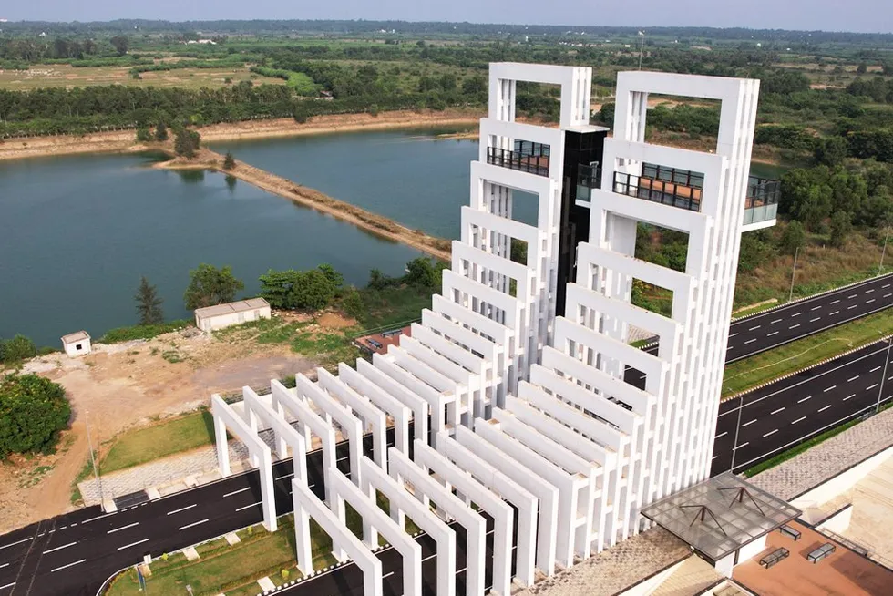 The gate to the Tata Steel Special Economic Zone in Odisha, where ACME's project will be sited