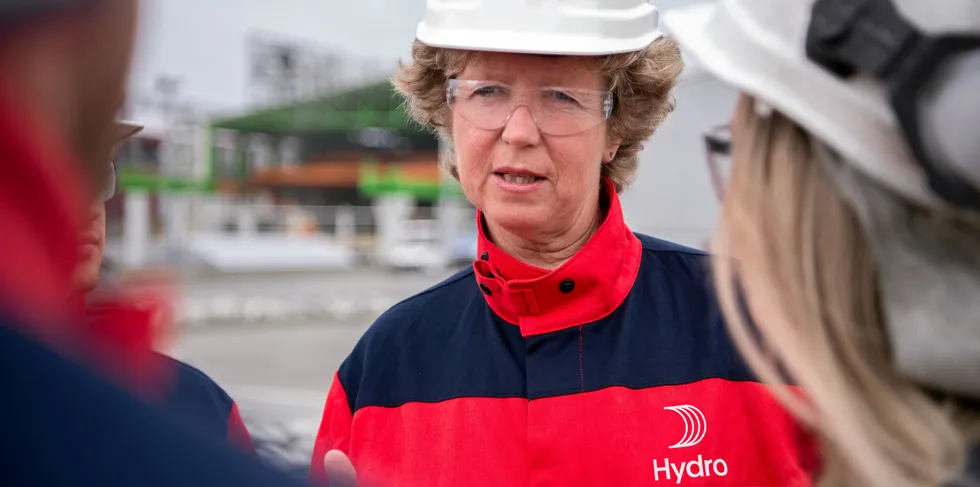 Hydro-sjef Hilde Merethe Aasheim varslet nylig storsatsing på hydrogen.