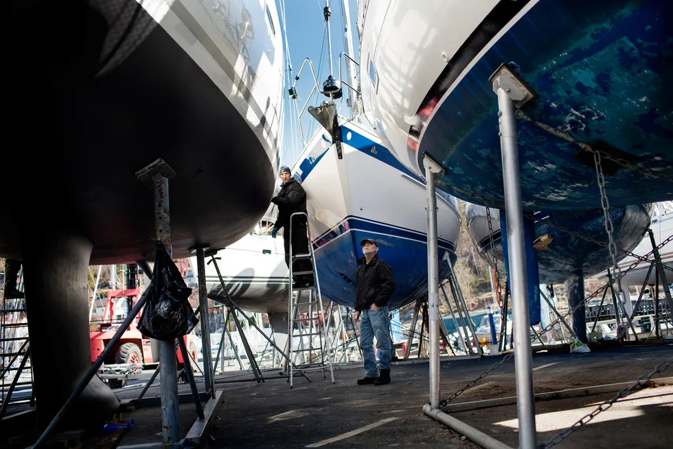 Flere båthavner i indre Oslofjord har utslipp av tungmetaller og plastpolymerer som overskrider krav for skipsverft, skriver artikkelforfatterne.