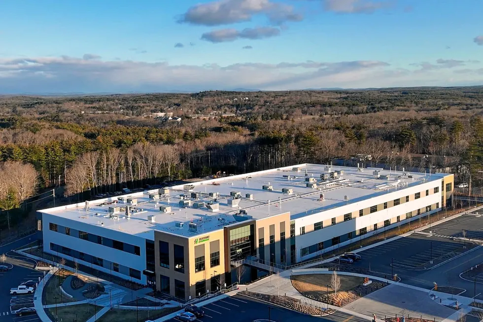 An aerial view of the Electric Hydrogen gigafactory in Massachusetts.