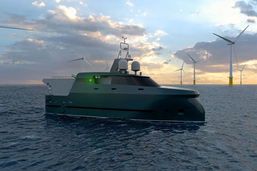 Slik vil Salt Ship-designen se ut når den står klar mot slutten av 2024.