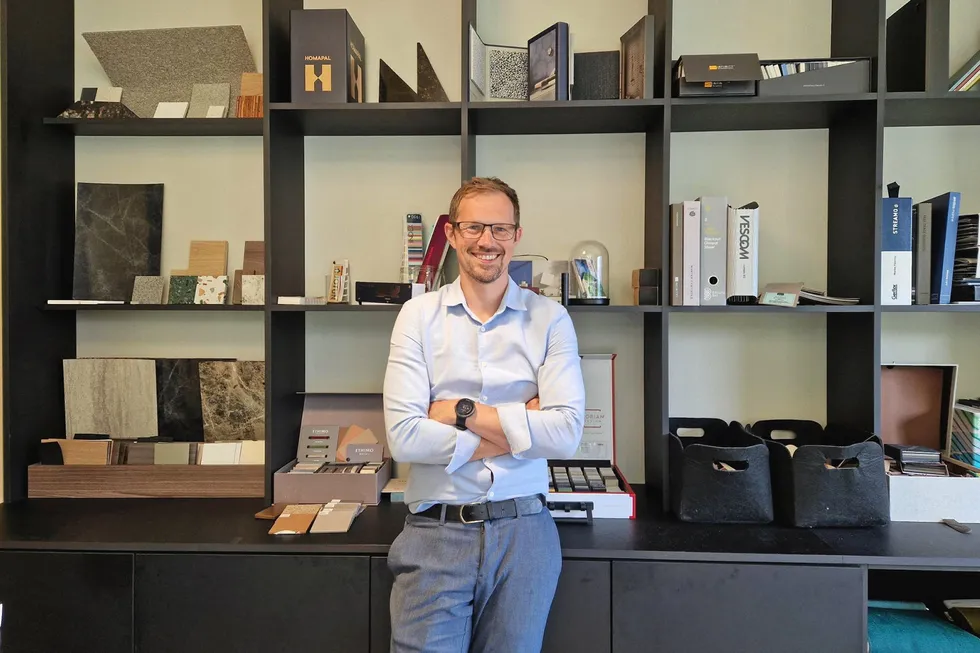 Stian Madsen er administrerende direktør ved Maritime Montering. Maritime Montering.