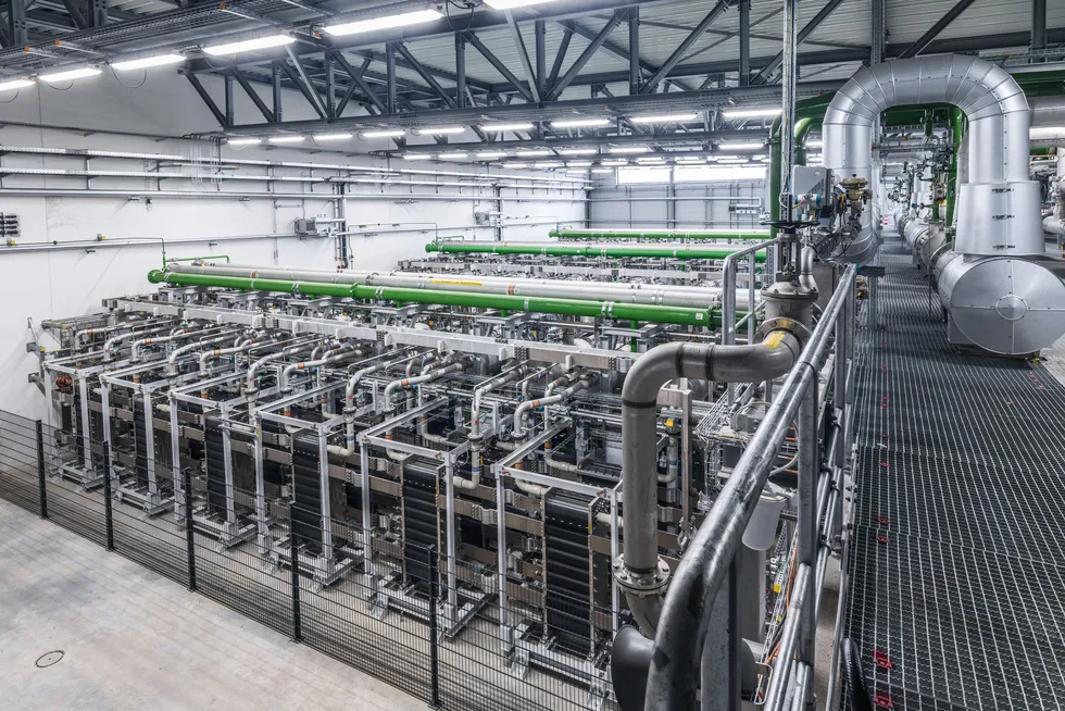 The 54MW electrolyser installed at Ludwigshafen