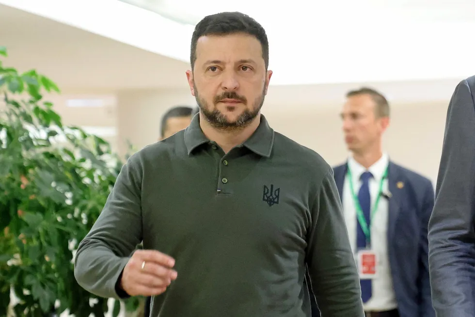 Ukraine's President Volodymyr Zelensky.