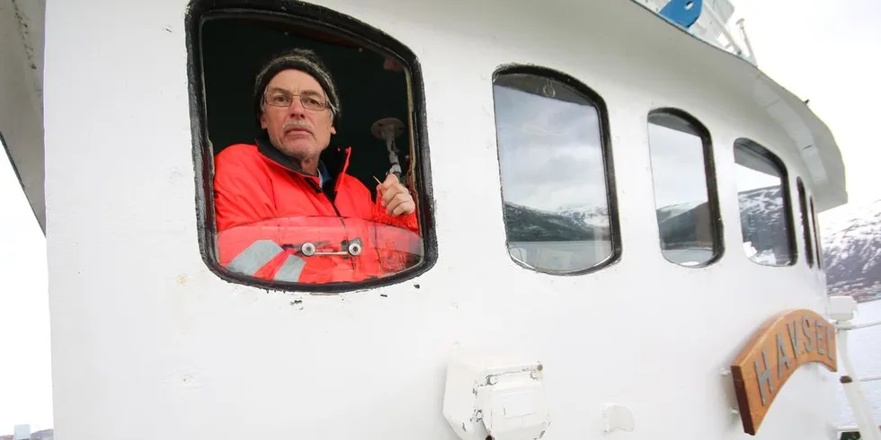 Bjørne Kvernmo melder om fangst hver dag i Vestisen, foruten langfredag. De siste tre årene er det kun Kvernmo som har deltatt i selfangsten. Arkivfoto: Arne Fenstad
