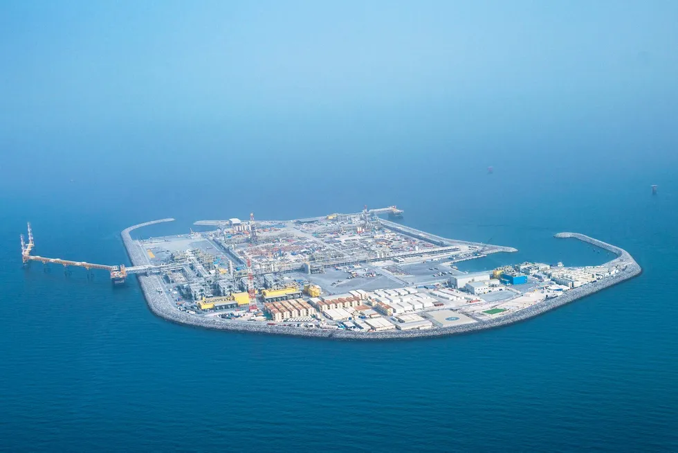 Artificial islands at Adnoc's Upper Zakum field.