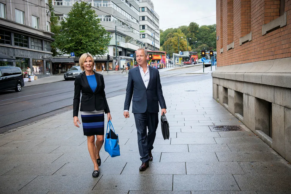 Administrerende direktør Cecilie Grue og styreleder Lars Christian Beitnes i Element.