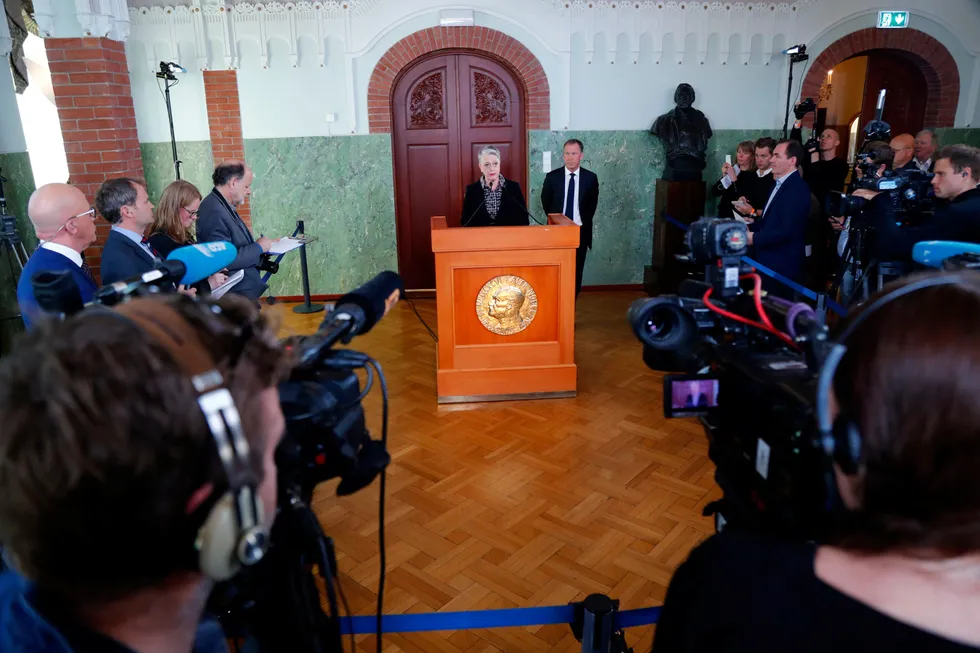Det ligger ikke noe i statuttene som tilsier at Stortinget har et ansvar for finansiering av Nobels fredspris og Nobelinstituttet, herunder bygningen, skriver stortingspresidenten.