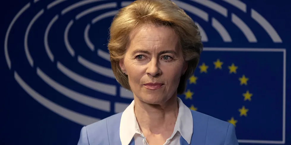 Europakommisjonens president Ursula von der Leyen.