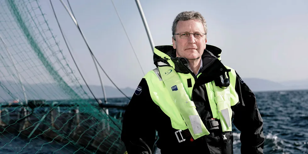 Andreas Kvame er konsernsjef i Grieg Seafood, som nå bygger ny salgs- og markedsorganisasjon etter bruddet med Bremnes Seashore. Partene samarbeidet opprinnelig om salgsselskapet Ocean Quality.