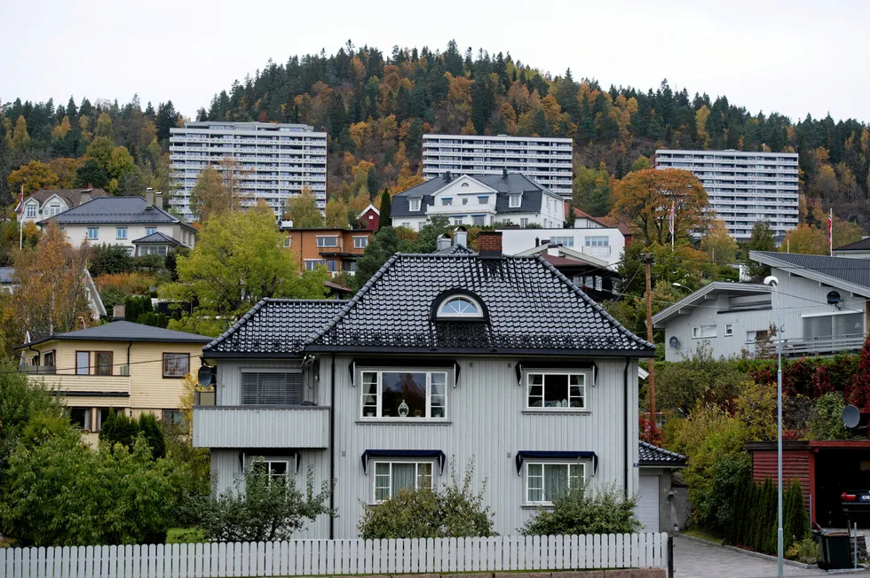 Illustrasjonsbilde av boliger i Drammen.