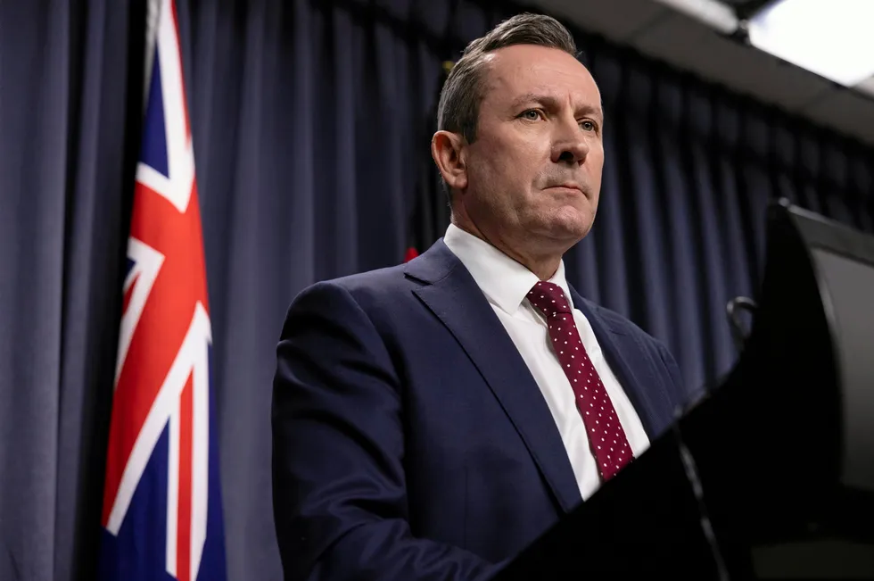 Western Australia premier Mark McGowan.