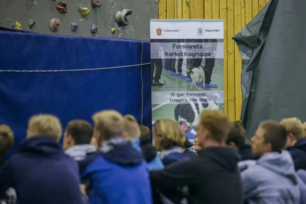 Forsvarets narkotikagruppe ble lagt ned tidligere i år. Bildet er tatt under Forsvarets opptak og seleksjon (FOS) på Sessvollmoen, 24. juni 2018.