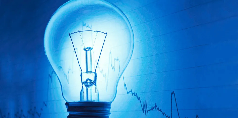Spot mandag: Opp 42,80 euro til 71,55 euro/MWh