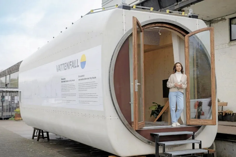 The V80 nacelle repurposed as a 'tiny house'