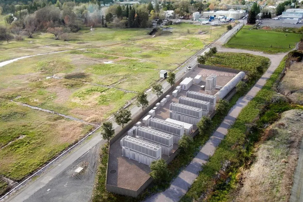 A rendering of the completed Calistoga Resiliency Center.