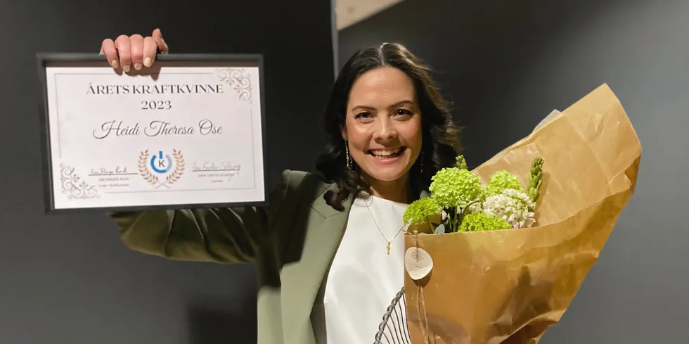 Heidi Theresa Ose fra Store Norske Energi er kåret til Årets Kraftkvinne 2023.
