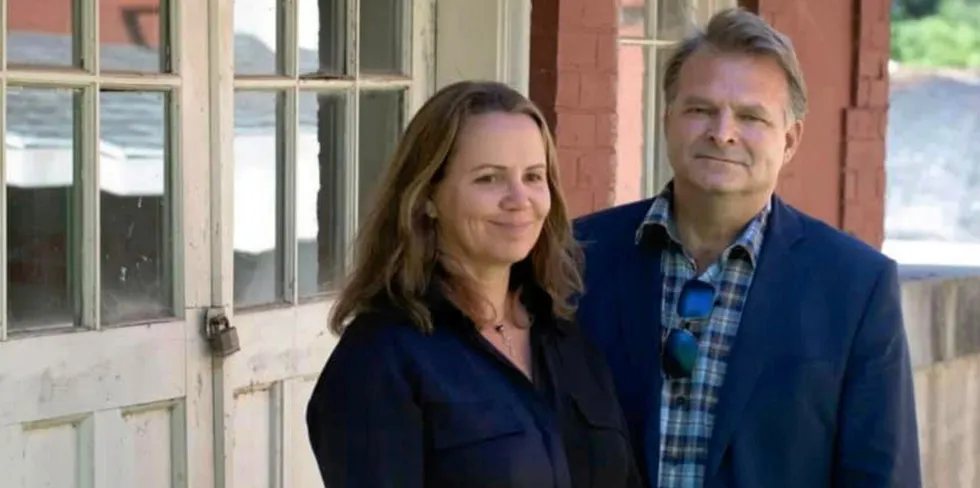 Erik Heim and Marianne Næss gir seg i Nordic Aquafarms.