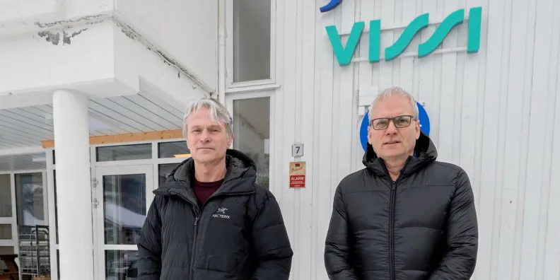 Vissi-sjef Finn Paulsen og konsernsjef i Ymber Erling Martinsen kan glede seg over å være ett av referanseselskapene i Nett-Norge.