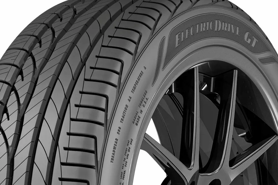 A close-up of the new ElectricDrive GT tyre.