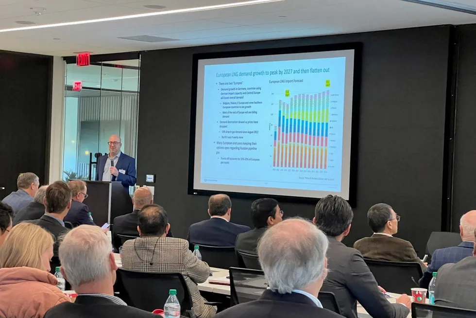 Poten & Partners global head of business intelligence Jason Feer unveiled the company's LNG outlook for 2025 at a breakfast briefing in Houston.