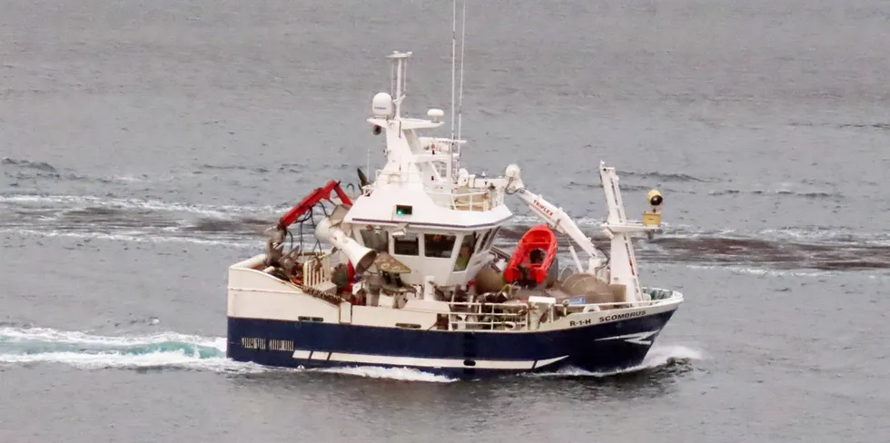 GODE FANGSTER: «Scombrus» er blant flere båter i sildefisket i Nord-Troms.