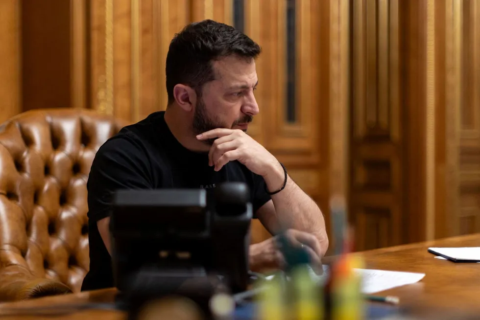 Ukrainian President Volodymyr Zelensky.