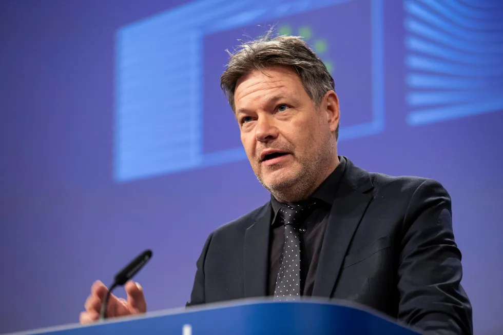 Robert Habeck, Germany's deputy chancellor and federal minister for economics and climate protection.