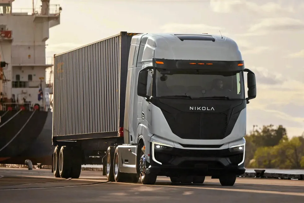 Nikola's Tre fuel-cell truck.