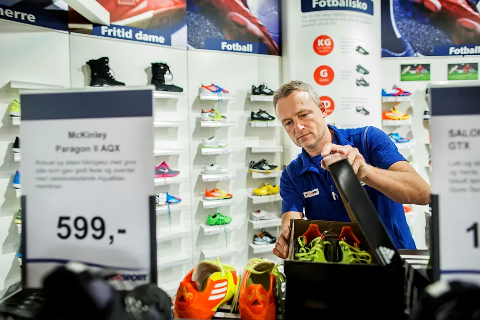Reidar Dvergedal er daglig leder i Intersport Sogndal. Han syntes det var trist å høre om Gresvig-konkursen, men sier han har tro på Intersport-merkevaren.