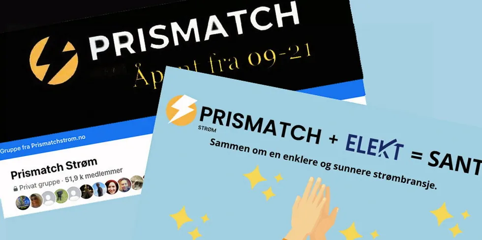Facebook-gruppen "Prismatch". Prismatch og Elekt.
