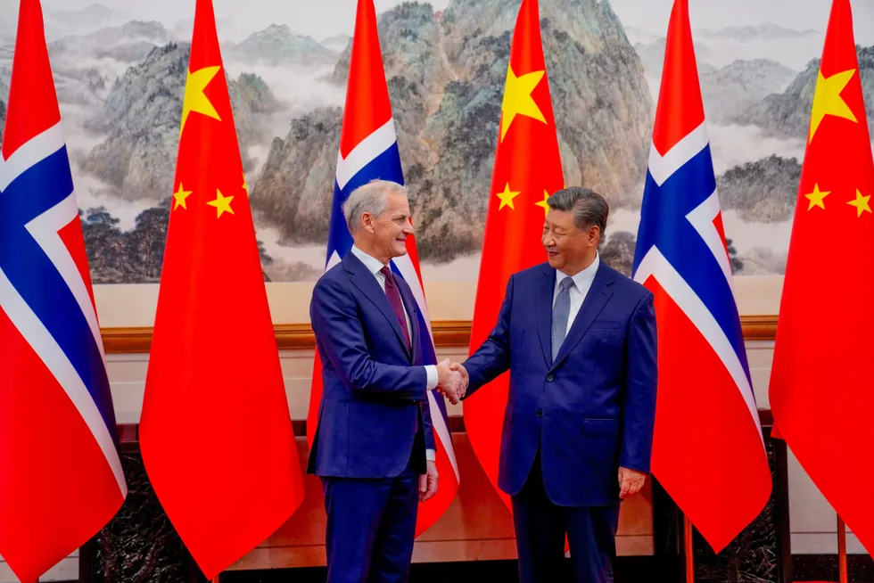 Statsminister Jonas Gahr Støre (Ap) møtte Kinas president, Xi Jinping i Beijing mandag.