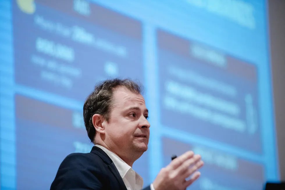 Antoine Jouteau tok over som konsernsjef i Adevinta i fjor. Her avbildet da han var sjef for det franske Schibsted-selskapet Leboncoin.