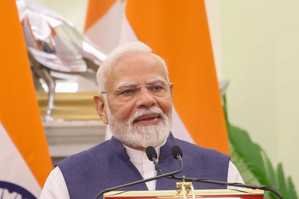 India's prime minister Narendra Modi