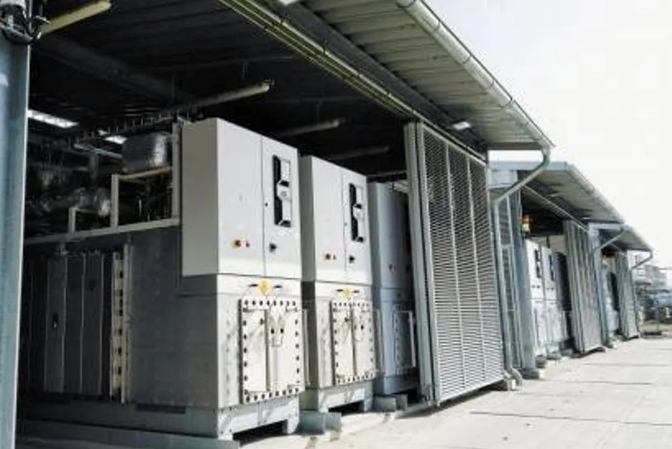 The 2.6MW electrolyser at Neste's biofuels refinery in Rotterdam.