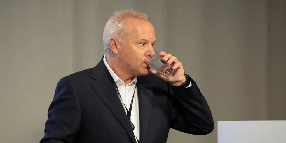 Equinor-sjef Anders Opedal presenterte tidenes beste kvartal med et driftsresultat på hele 81,8 milliarder kroner. Den fornybare satsingen gikk imidlertid med et underskudd på 234 millioner kroner.