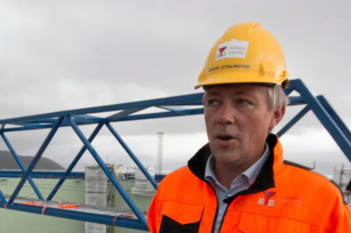 Administrerende direktør Anders Straumsheim ved Fosen Yard.