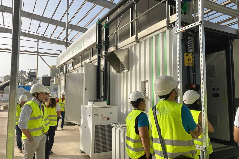 A site visit to the Lloseta electrolyser in June 2022.
