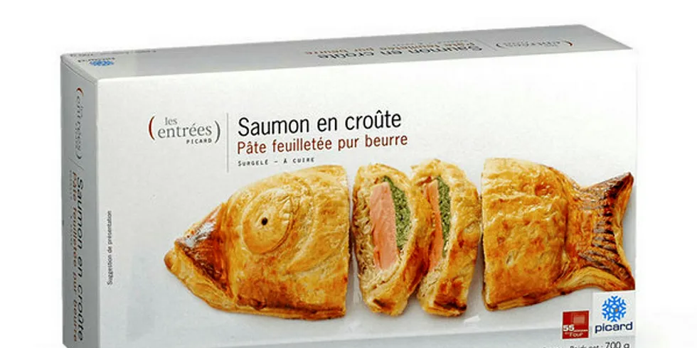 Picard Surgeles value-added salmon en croute.