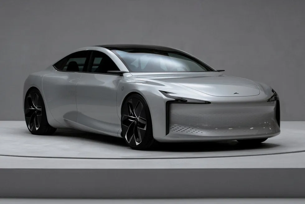 The €120,000 hydrogen-powered Hopium Machina car.