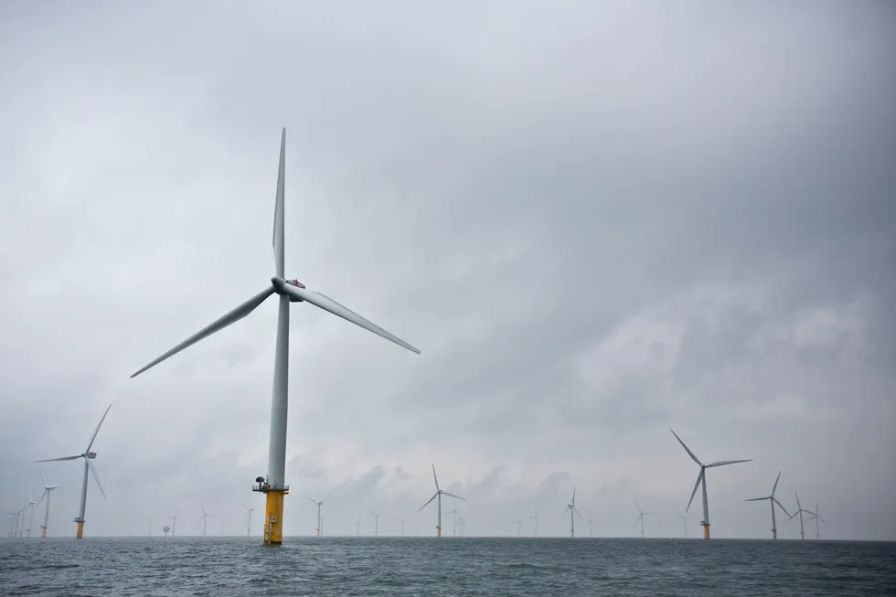  JEFF GILBERT. 05.06.2014 Sheringham Shoal Offshore Wind Farm, located about 23 km off the coast of North Norfolk, UK