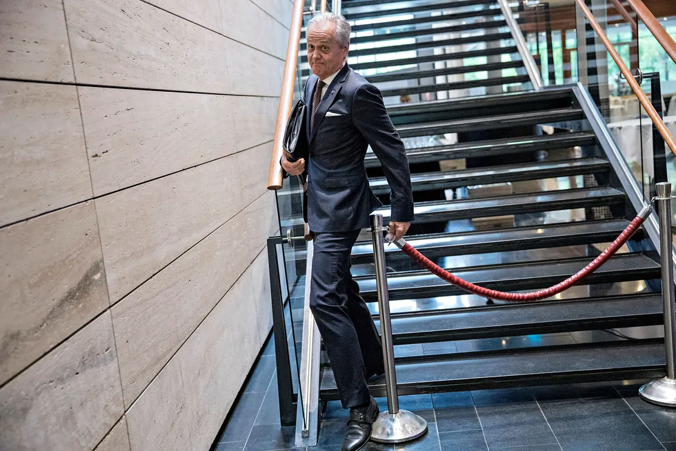 Skipsreder Kristian Siem har fått merke presset fra banker og obligasjonseiere ved redningen av offshore serviceskip-bransjen. Under Nor-Shipping sa han at bankene har jobbet for ineffektivt og kunne sikret bedre avtaler. Foto: Aleksander Nordahl