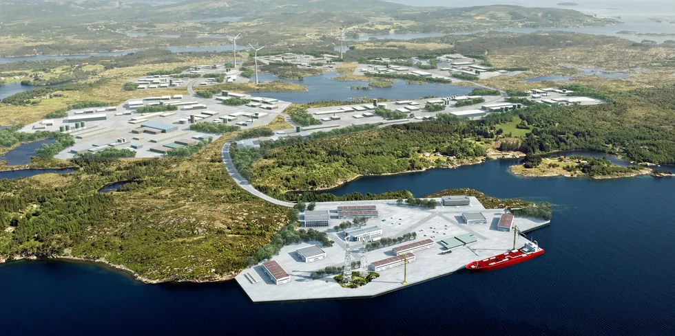 På Haugaland Næringspark er det planlagt både vindkraft og datasenter. Green Mountain har nå sikret opsjonsavtale om 50 dekar.