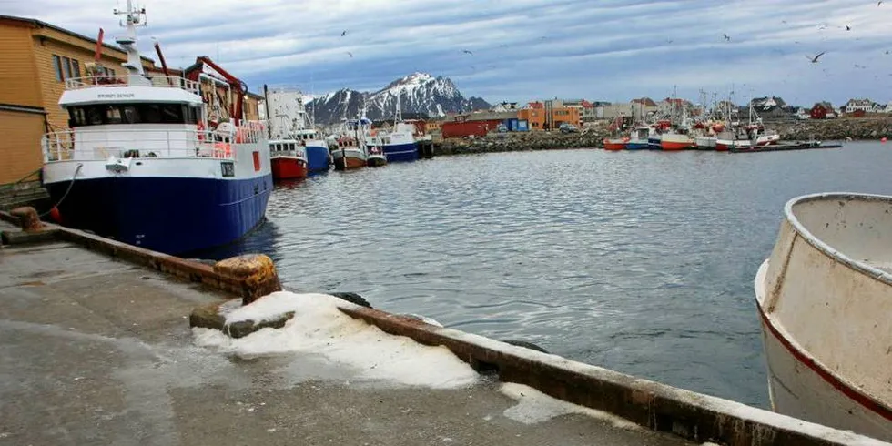 Kystsamfunn i nord protesterer på at de nye regionene skal overta ansvaret for de statlige fiskerihavnene. Her fra Andenes. Foto: Terje Jensen