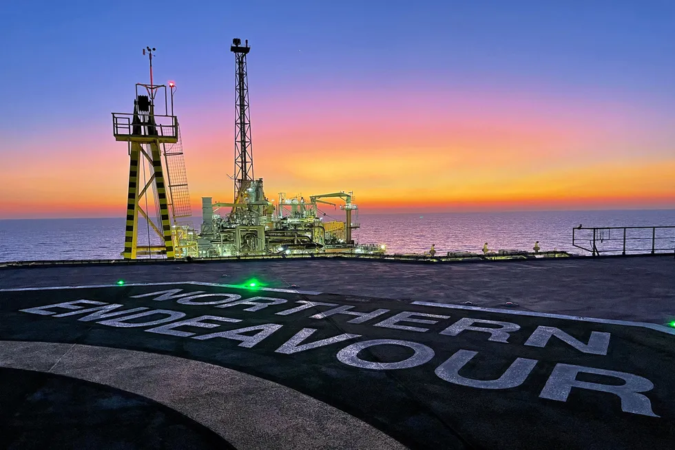 Onboard: the Northern Endeavour floating production, storage and offloading vessel offshore Australia.