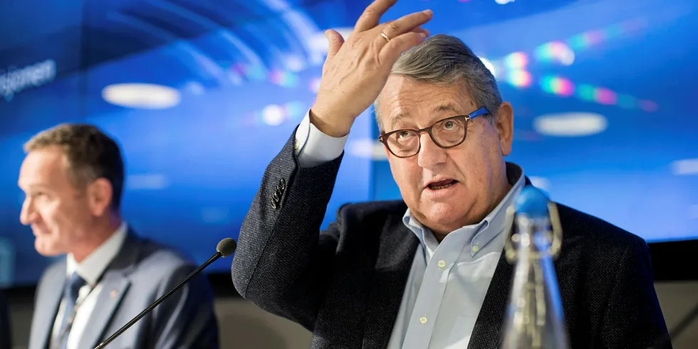 Kritisk: Riksrevisor Per-Kristian Foss er kritisk til at Olje- og energidepartementet ikke har lagt til rette for å gjøre bioenergi mer konkurransedyktig.