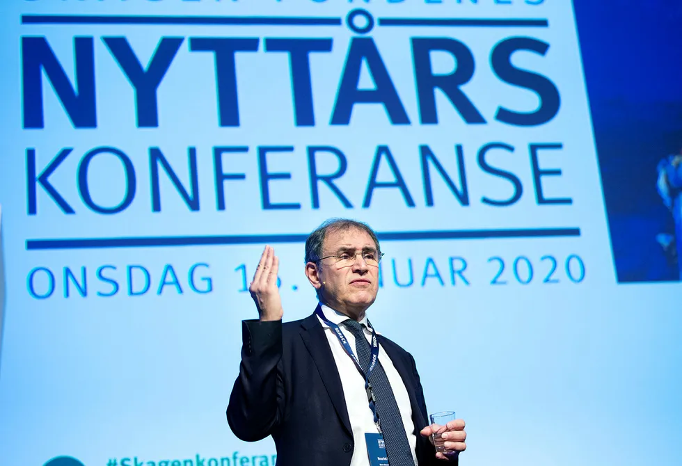 Nouriel Roubini mener verden burde se til Skandinavia. Her avbildet på Skagens nyttårskonferanse i januar i år.