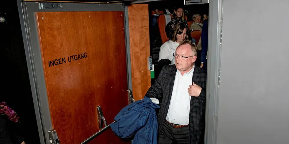 KAN VÆRE JUSTISMINISTER: Fiskeriminister Per Sandberg (Frp) kan ha blitt justisminister når han skal vitne i Reppe-saken i april. Arkivfoto
