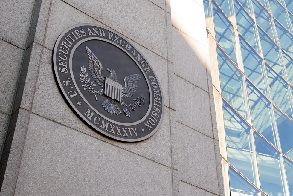 Securities and Exchange Commission headquarters in Washington DC, USA.