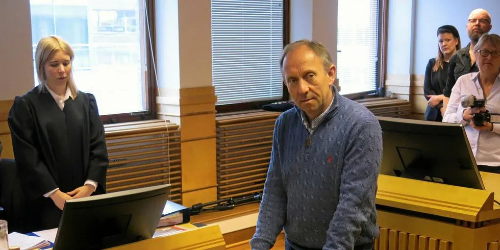FJERDE DAG: Tidligere styreleder i NSL, Lars Heine Kåsa, vitner torsdag i Reppe-saken.Foto: Agnar Berg